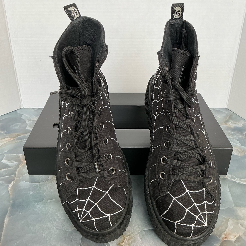 Demonia Arachnophobia Creeper Sneakers - Picture 6 of 7
